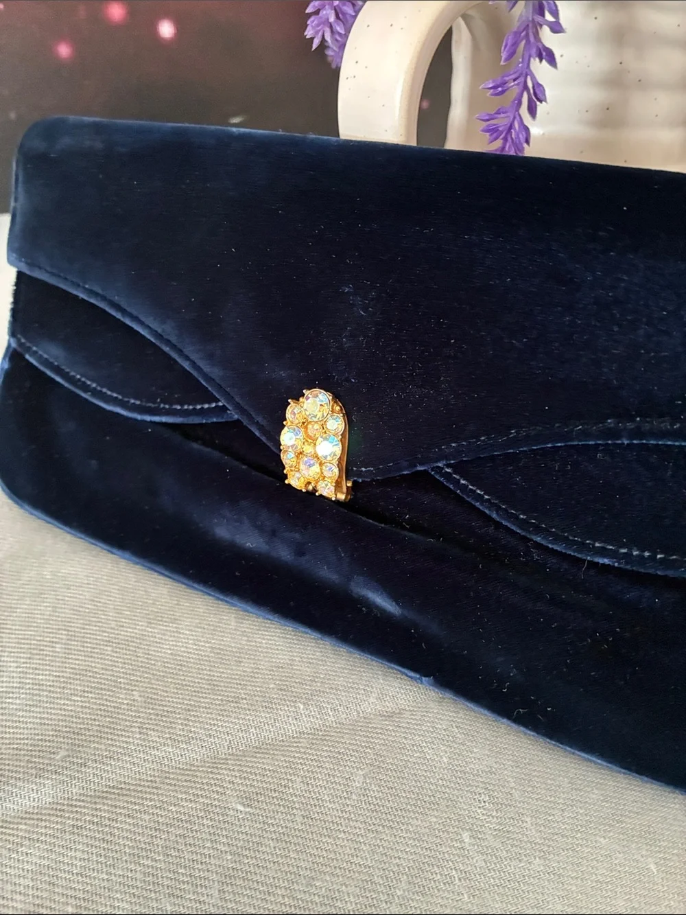 Vintage Garay Velvet Clutch